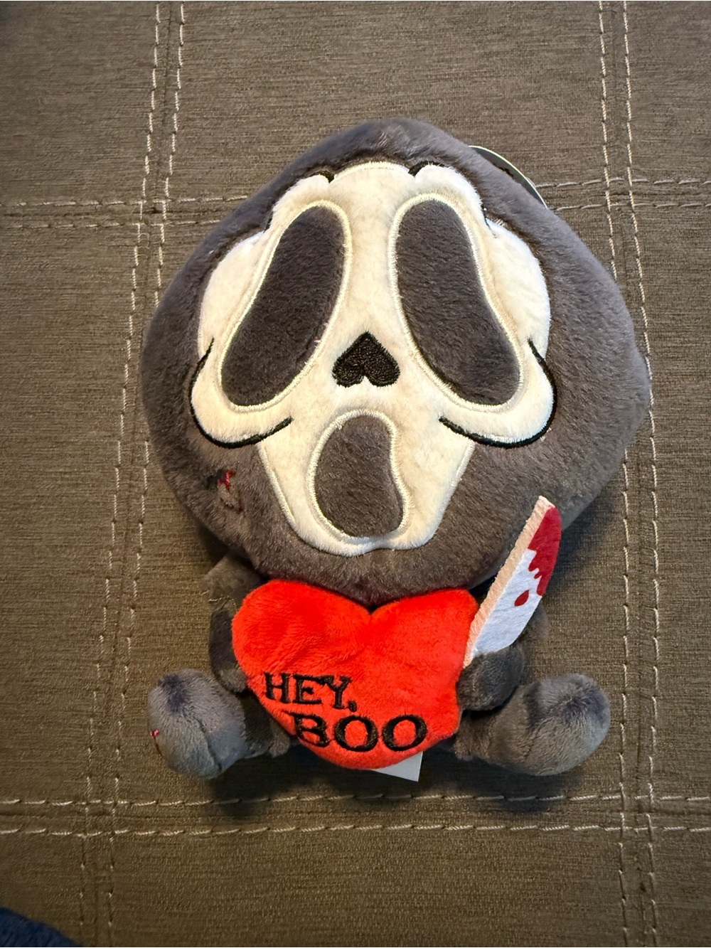 NWT Punchkins Ghost Face Plushie Hey Boo Wild Romance Cute Stuffed Plush Gray